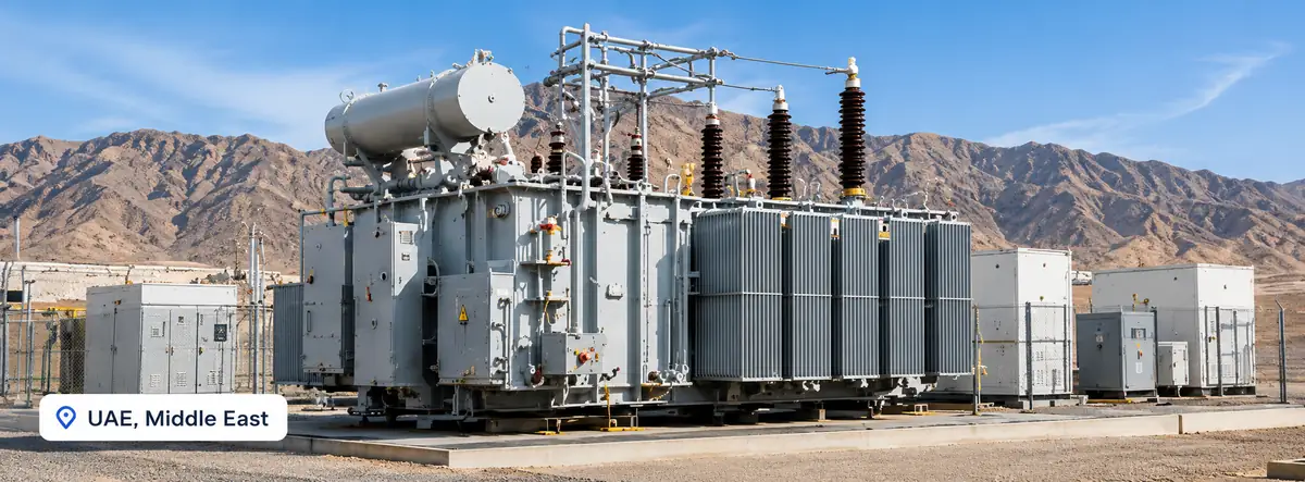 Oil immersed transformer substation project case